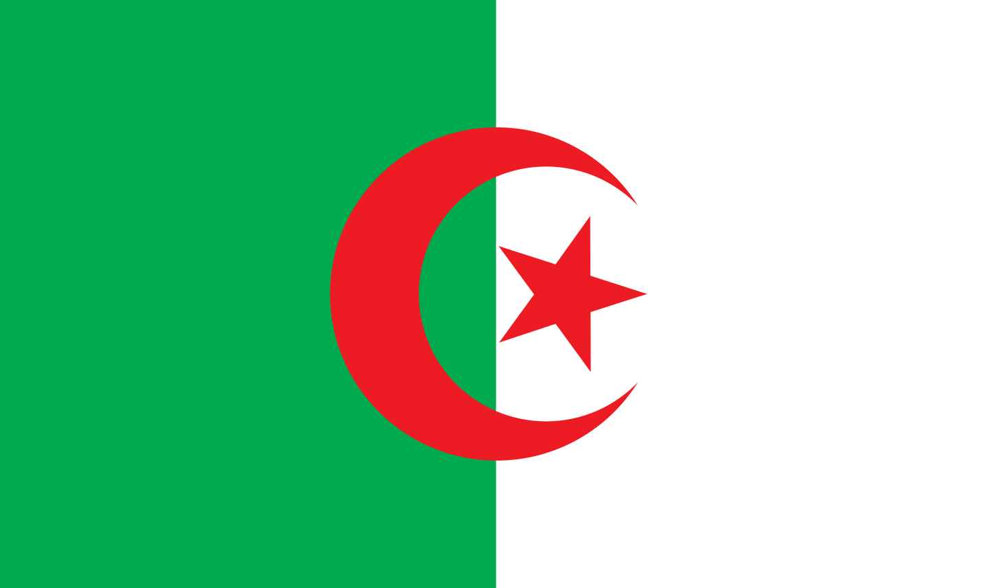 Tischfahne Algerien – repräsentative Nationalflagge für den Innenbereich