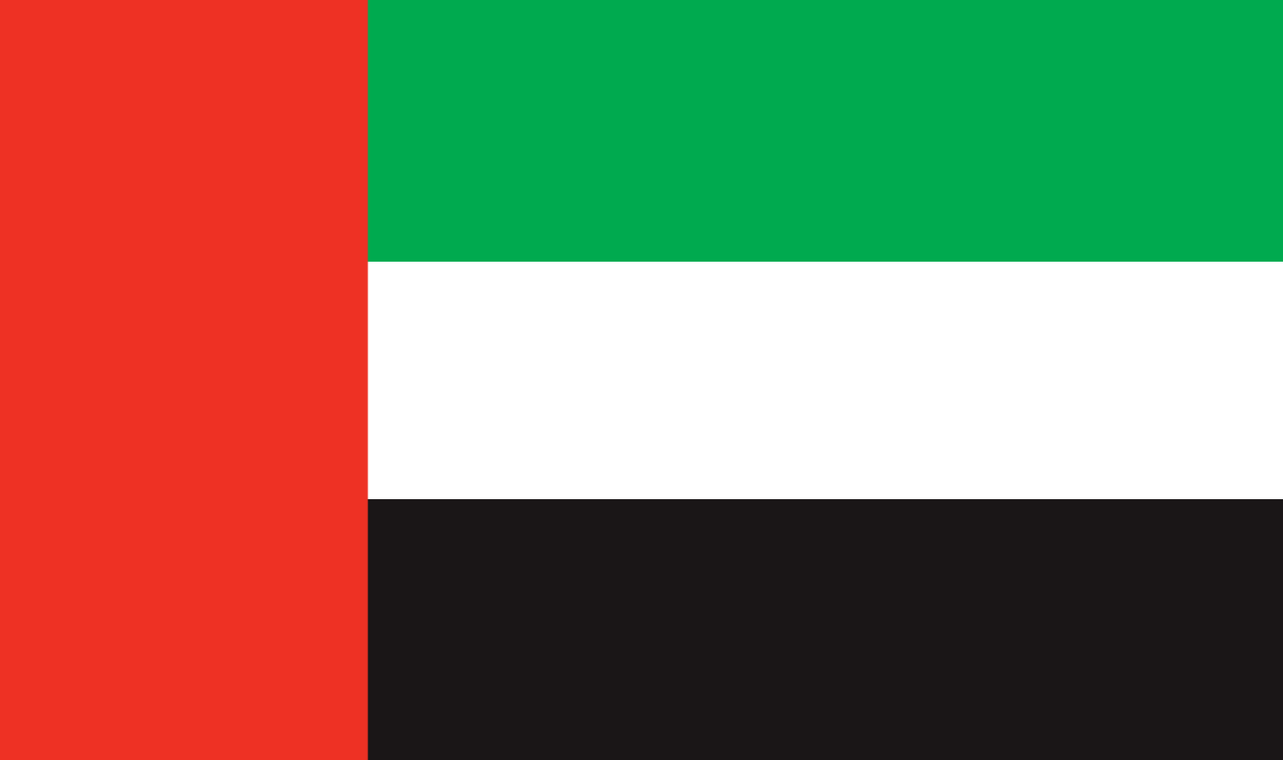 Table flag United Arab Emirates (UAE) – representative national flag for indoor use