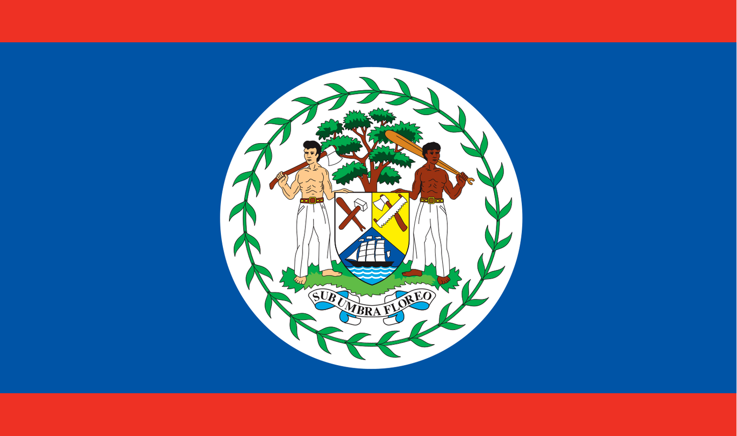 Belize table flag – representative national flag for indoor use