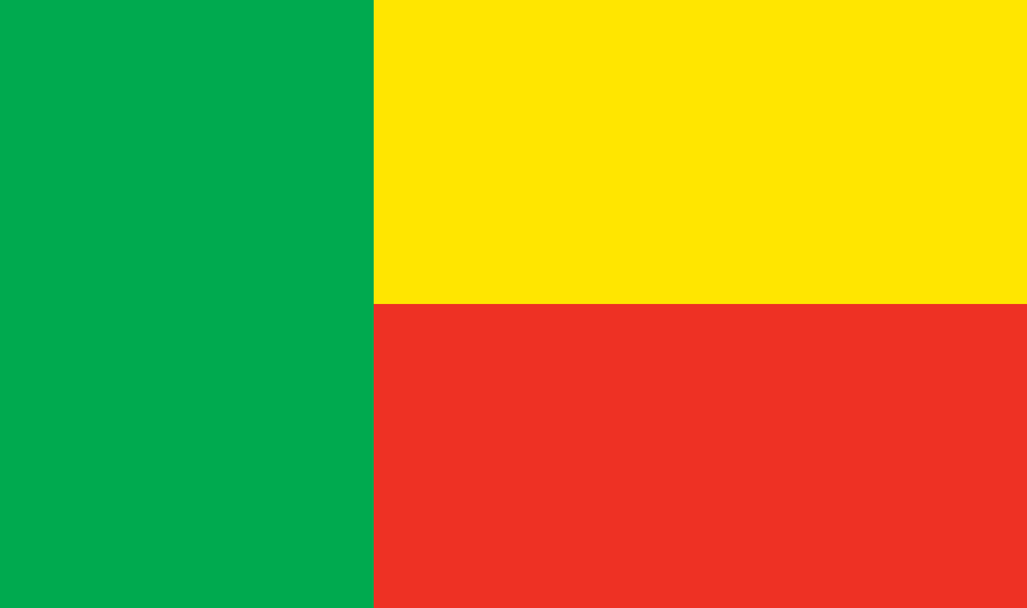 Benin table flag – representative national flag for indoor use