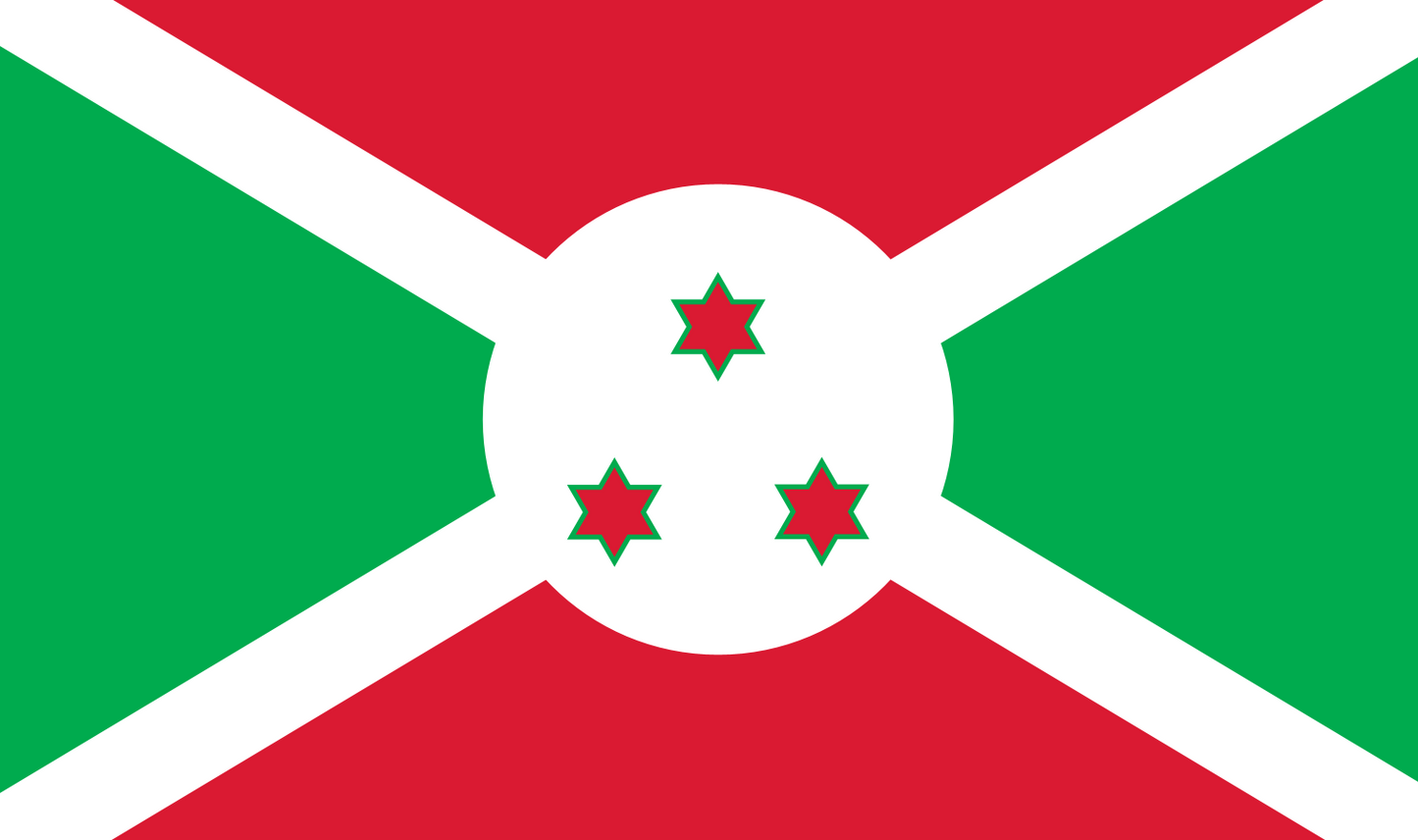 Table flag Burundi – representative national flag for indoor use