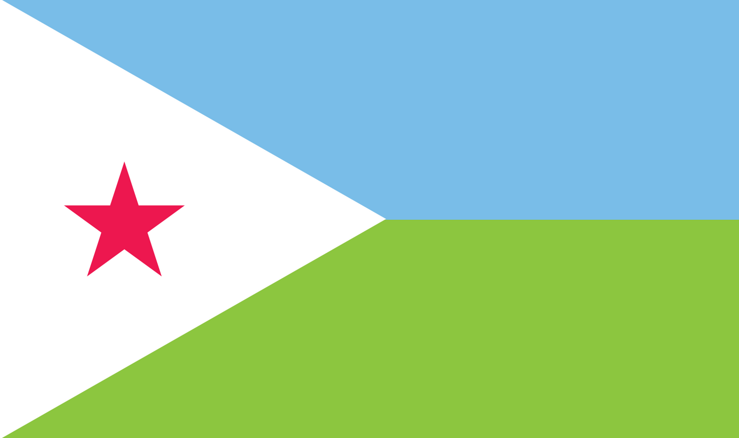 Djibouti table flag – representative national flag for indoor use