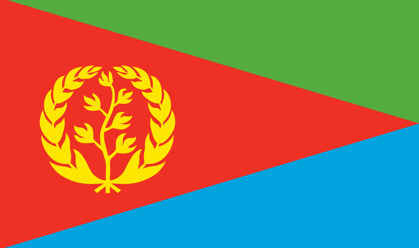 Tischfahne Eritrea – repräsentative Nationalflagge für den Innenbereich