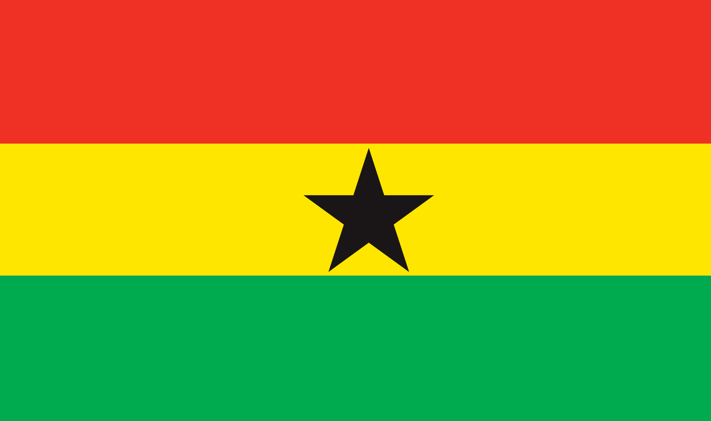 Table flag Ghana – representative national flag for indoor use