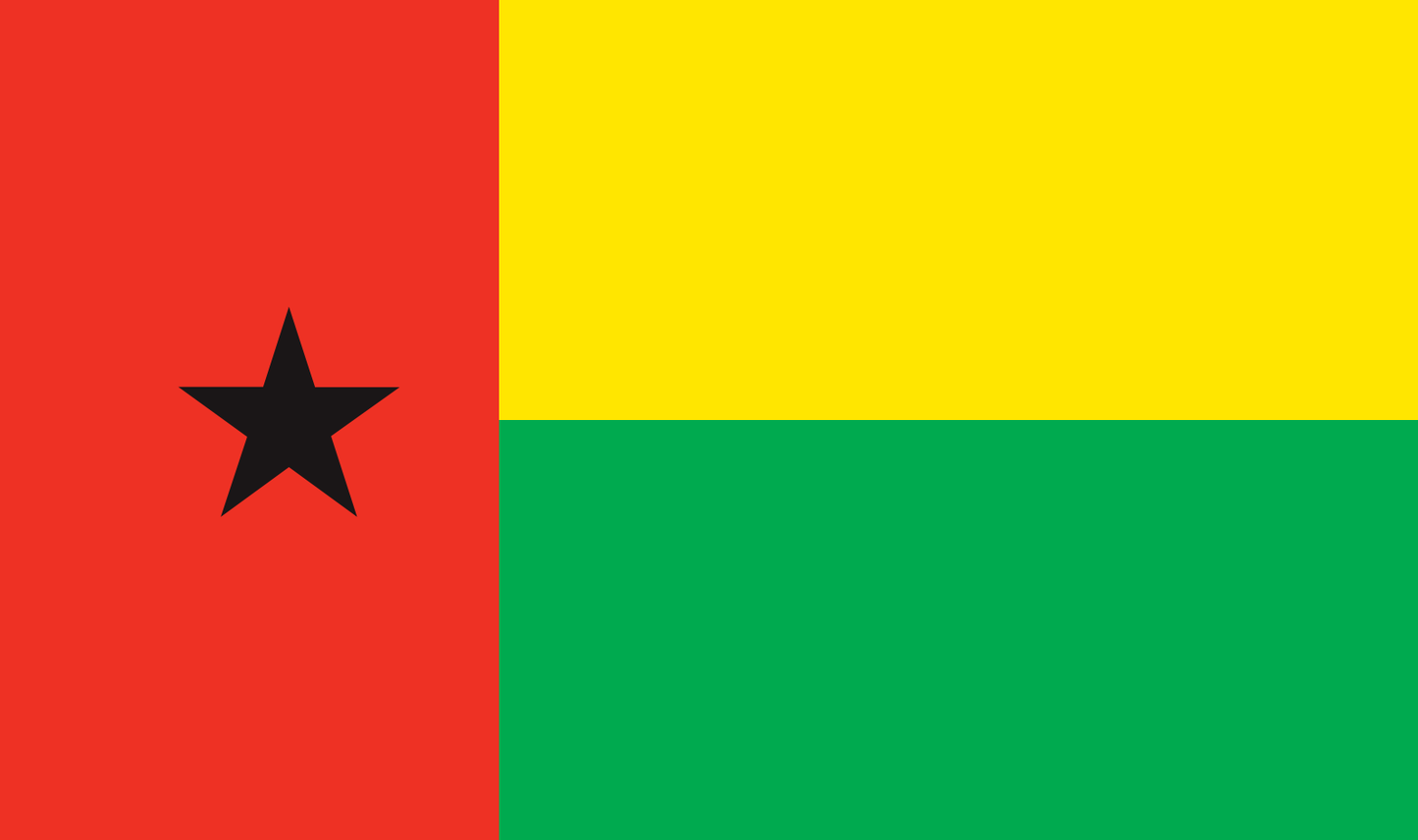 Table flag Guinea-Bissau – representative national flag for indoor use