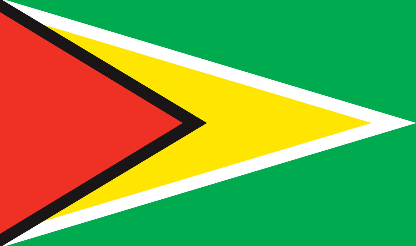 Guyana table flag – representative national flag for indoor use