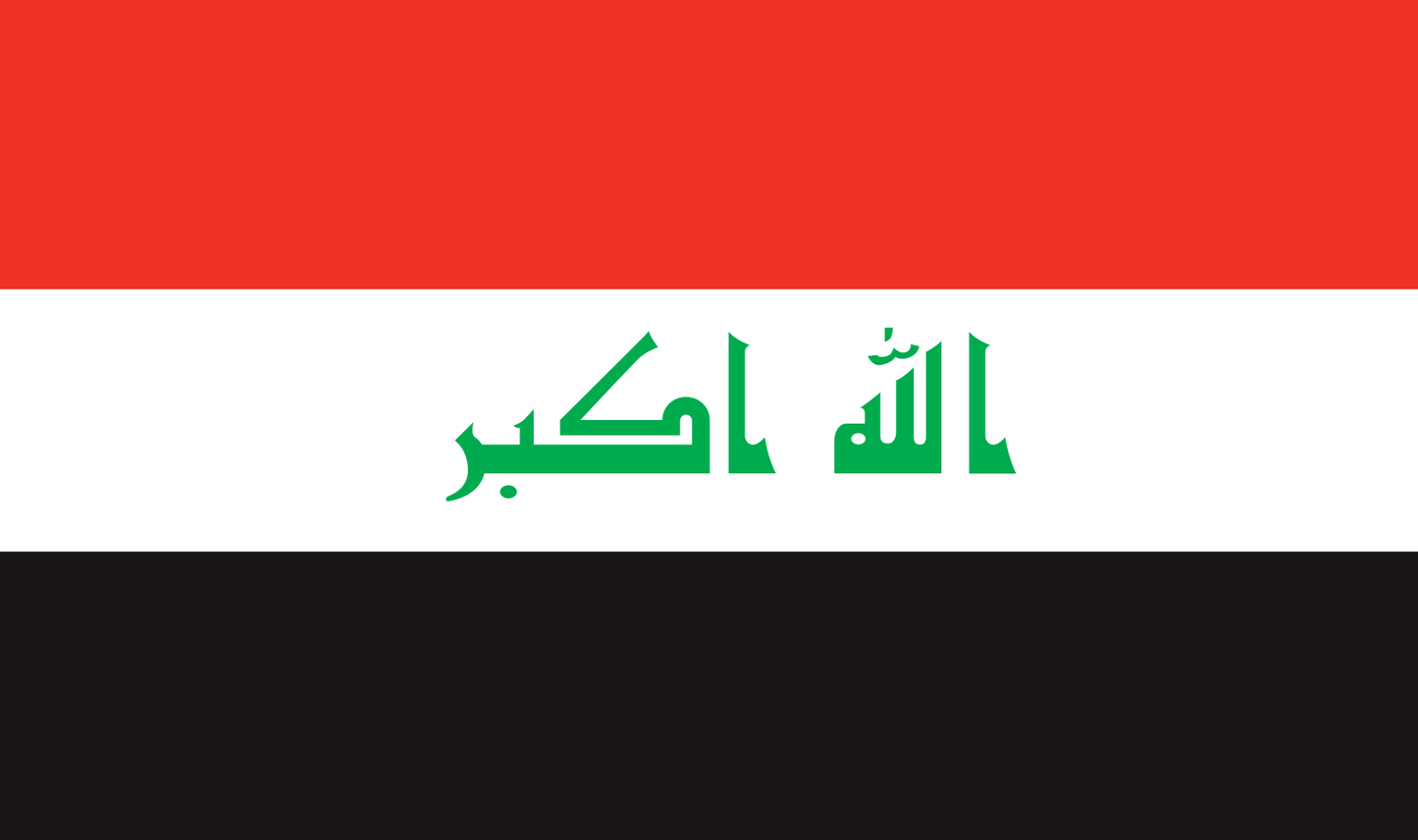 Tischfahne Irak – repräsentative Nationalflagge für den Innenbereich