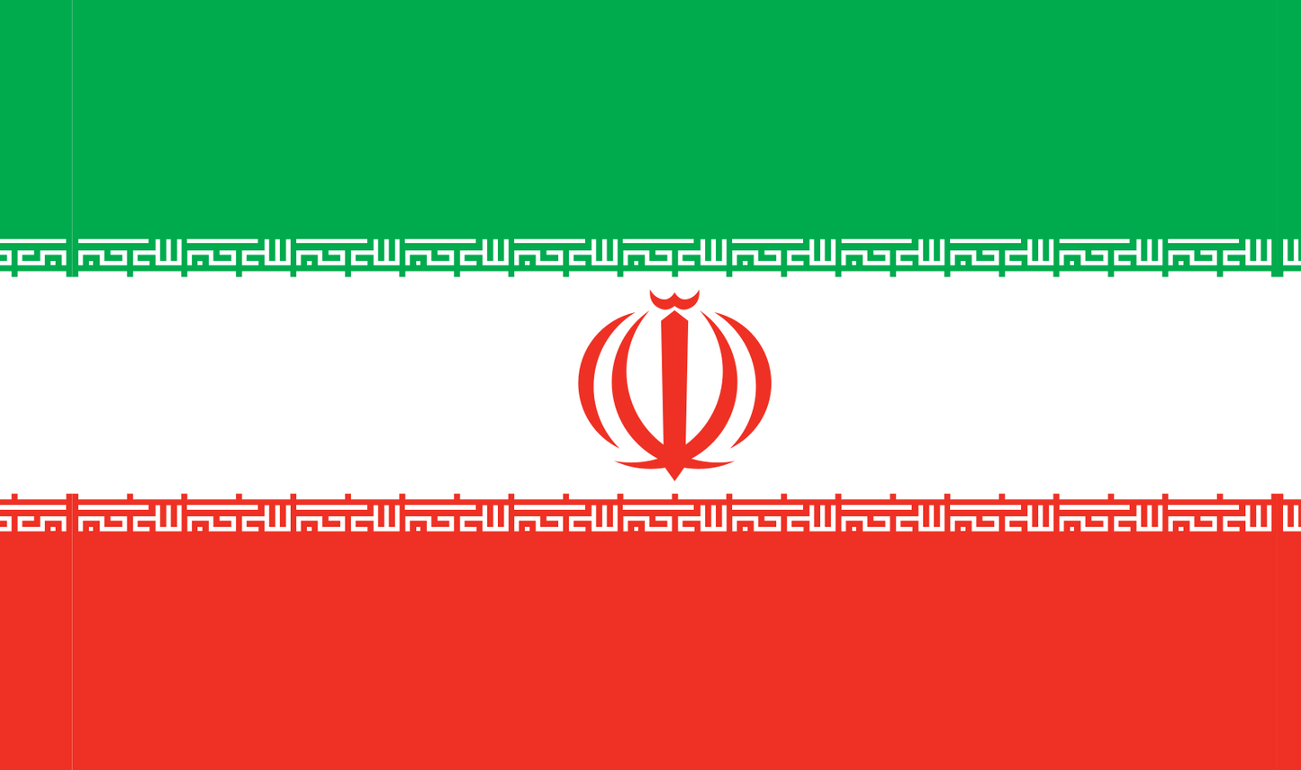 Tischfahne Iran – repräsentative Nationalflagge für den Innenbereich