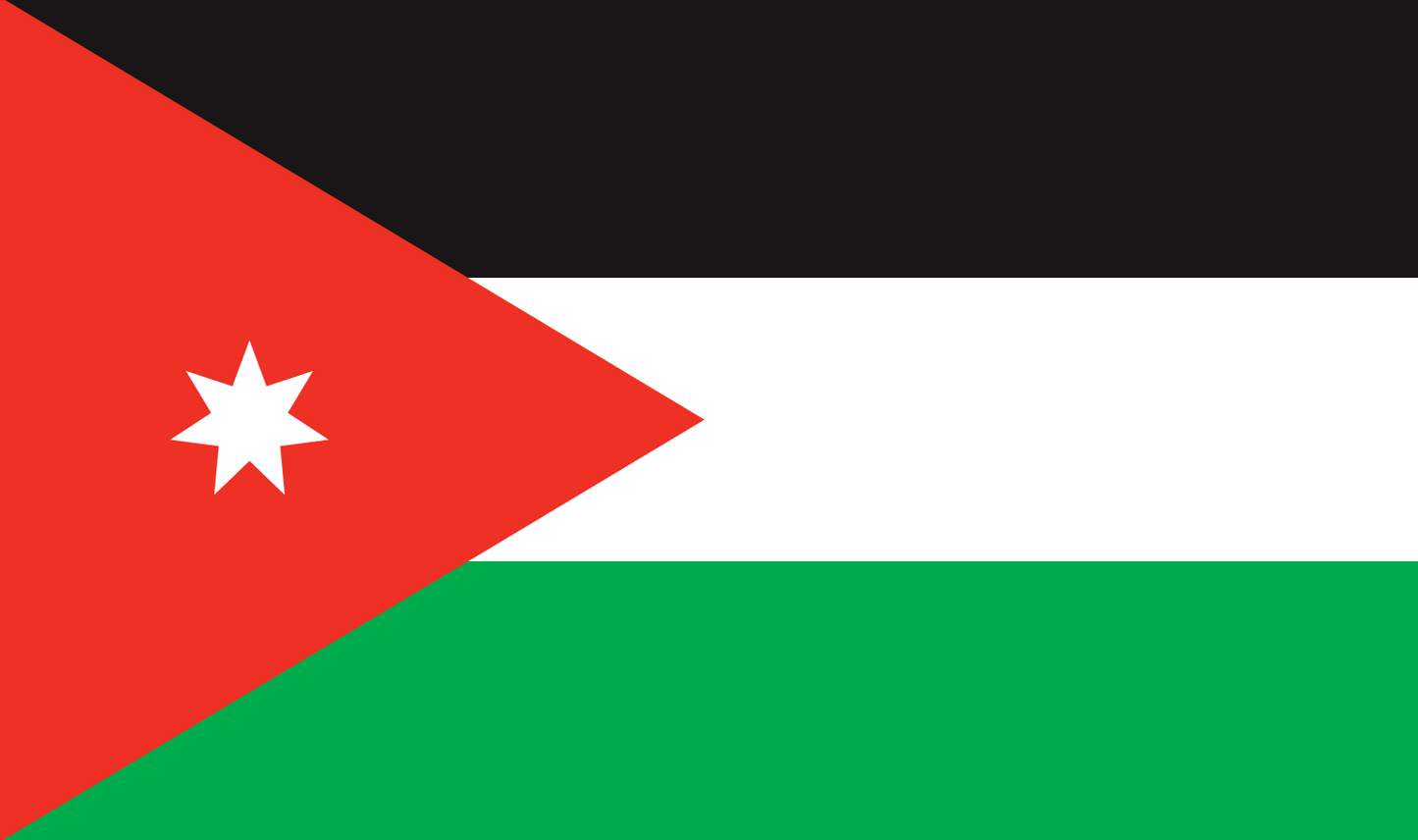 Tischfahne Jordanien – repräsentative Nationalflagge für den Innenbereich