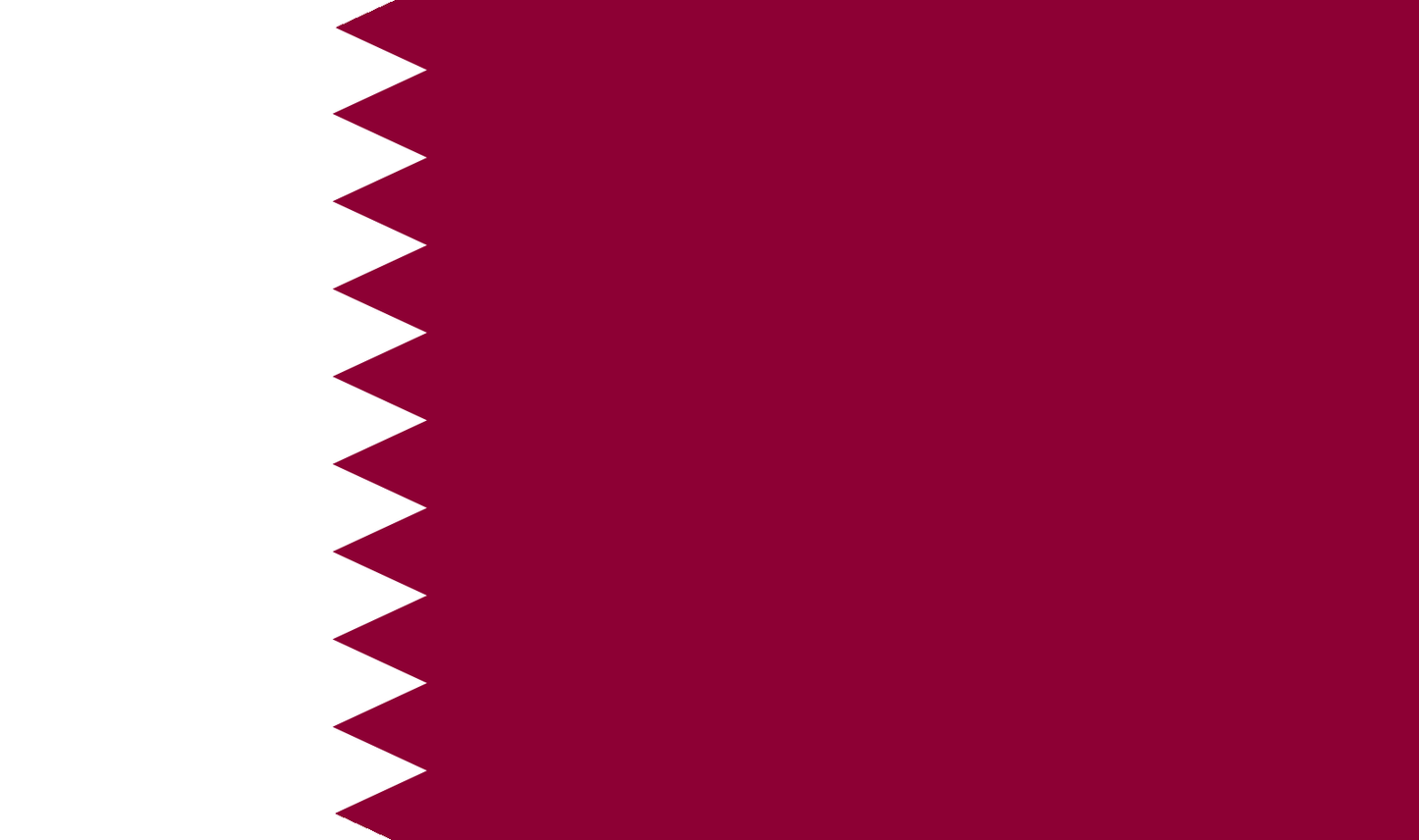 Table flag Qatar – representative national flag for indoor use