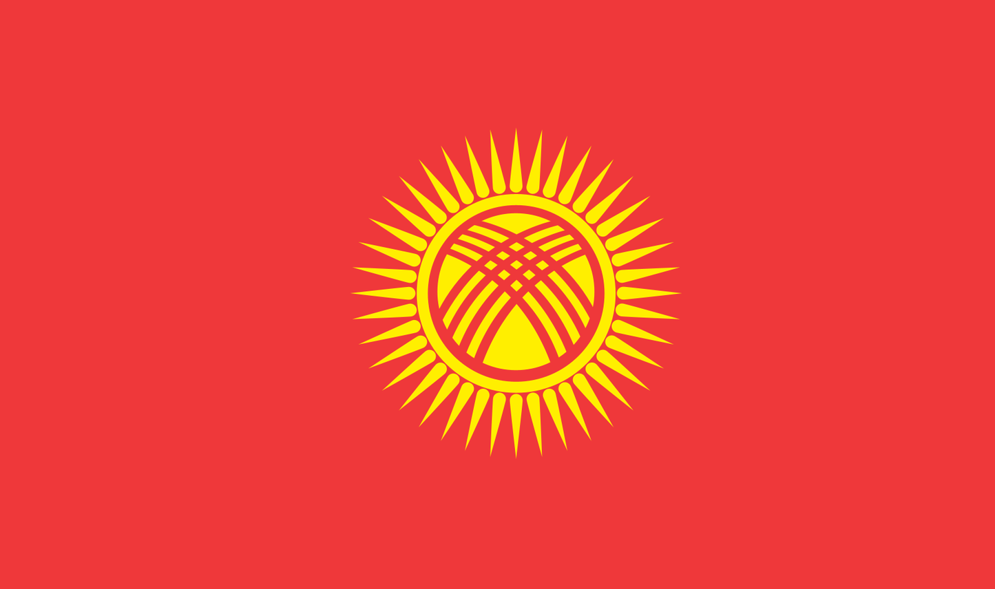 Kyrgyzstan table flag – representative national flag for indoor use