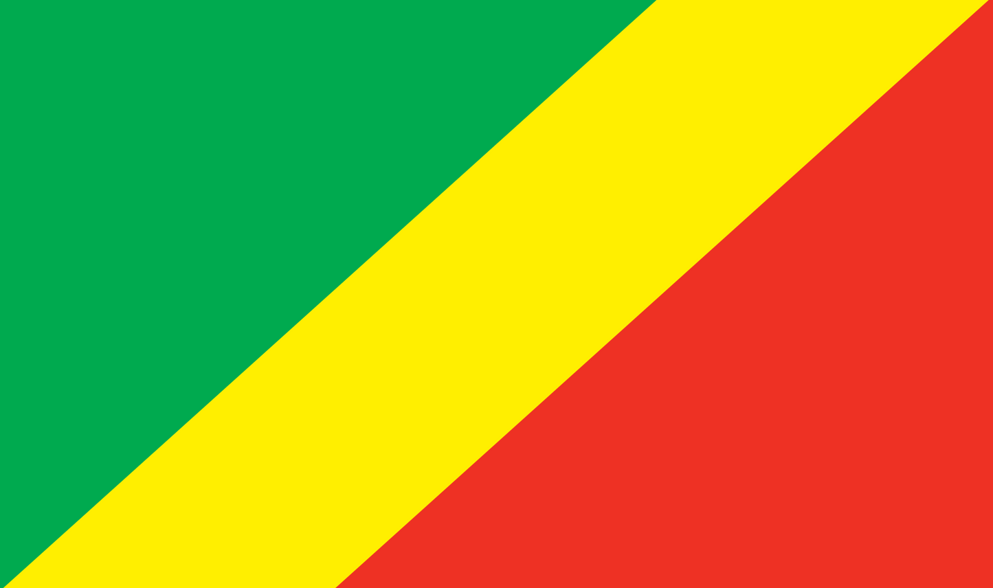 Tischfahne Republik Kongo – repräsentative Nationalflagge für den Innenbereich