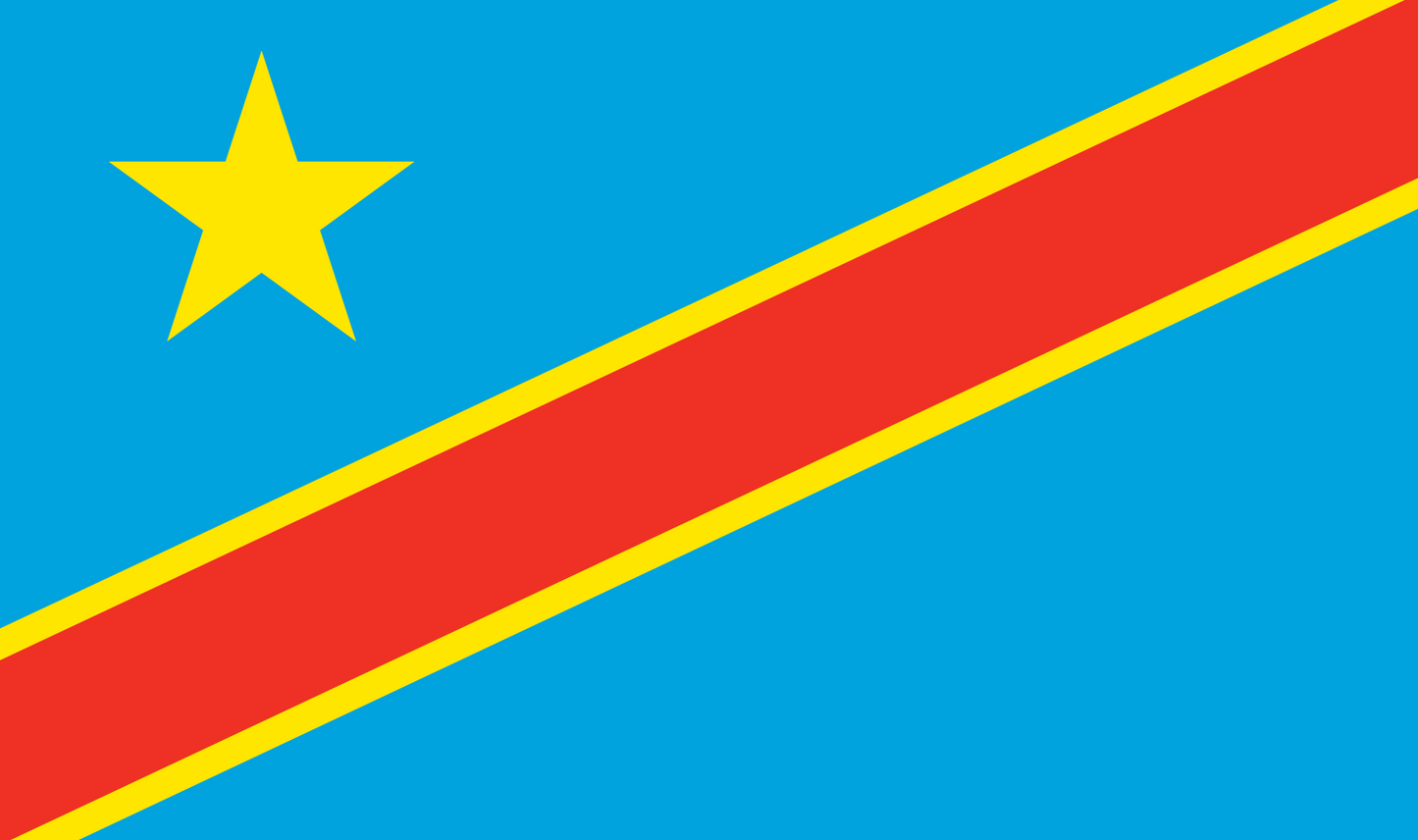 Table flag Democratic Republic of Congo – representative national flag for indoor use