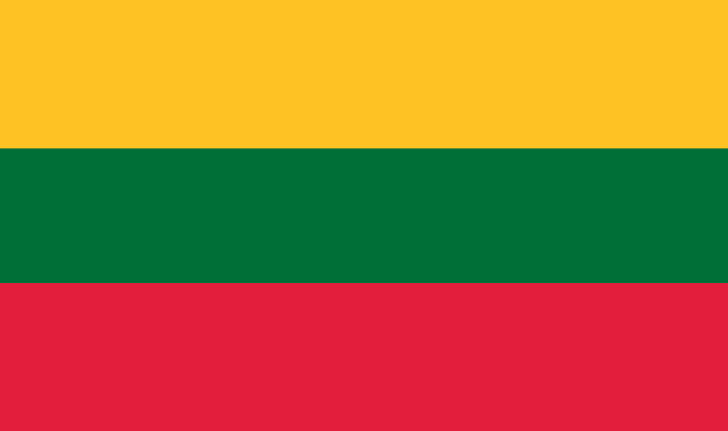 Tischfahne Litauen – repräsentative Nationalflagge für den Innenbereich