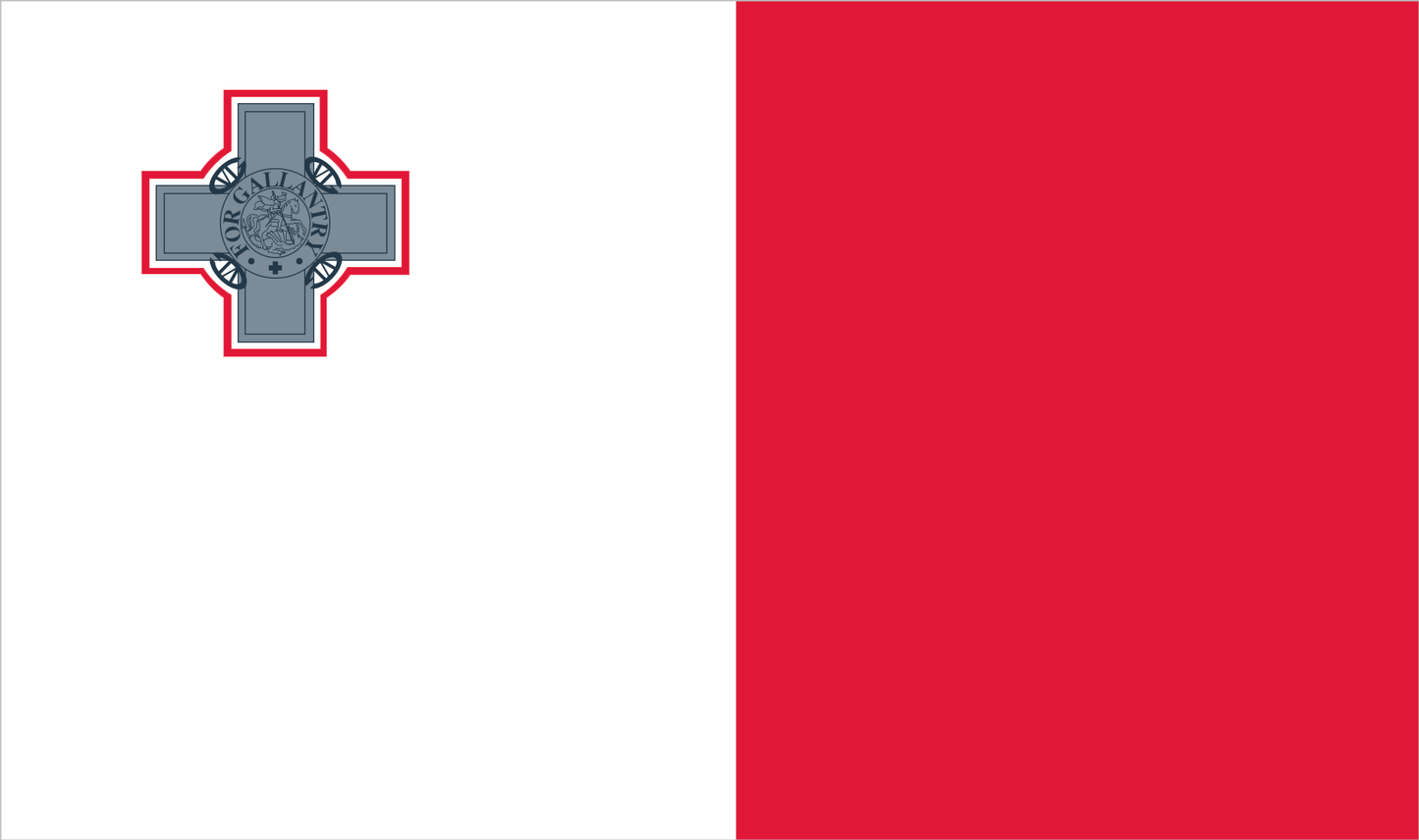 Tischfahne Malta – repräsentative Nationalflagge für den Innenbereich