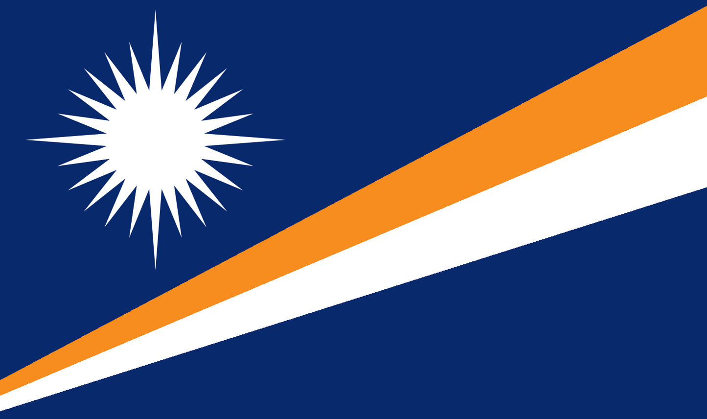 Tischfahne Marshallinseln – repräsentative Nationalflagge für den Innenbereich