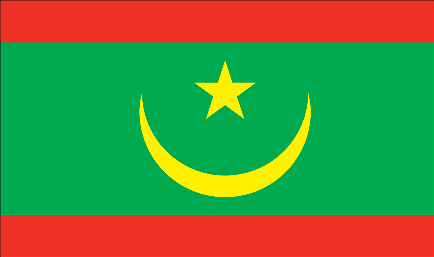 Tischfahne Mauretanien – repräsentative Nationalflagge für den Innenbereich