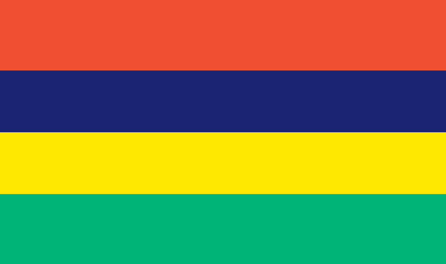 Tischfahne Mauritius – repräsentative Nationalflagge für den Innenbereich
