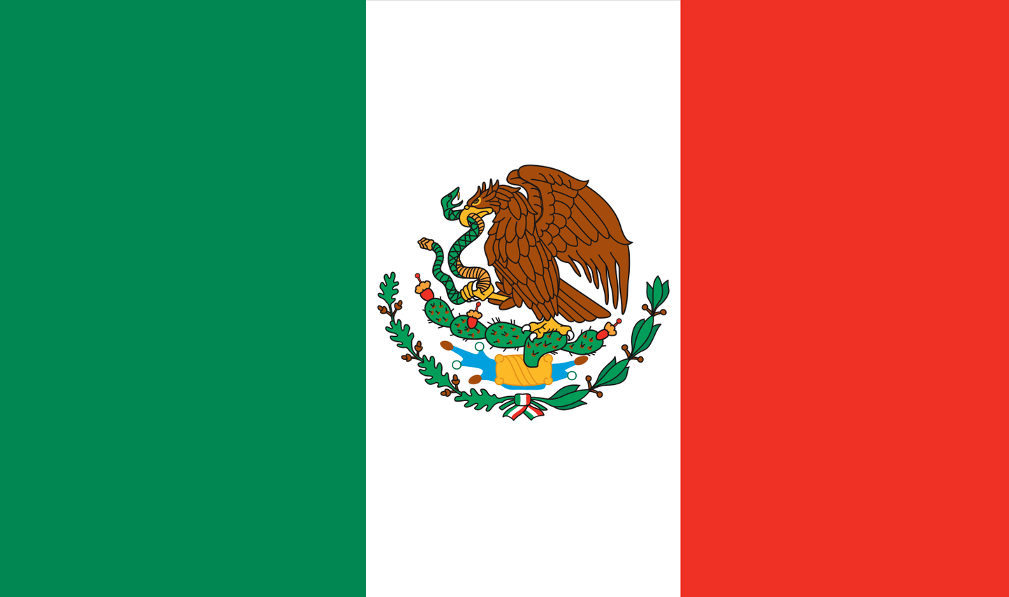 Tischfahne Mexiko – repräsentative Nationalflagge für den Innenbereich