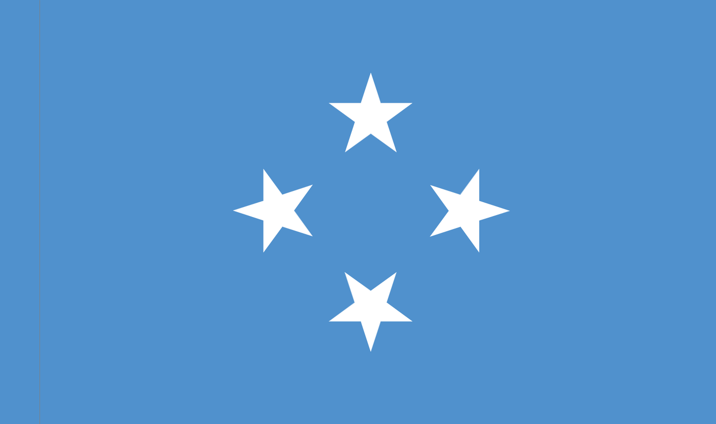 Tischfahne Mikronesien – repräsentative Nationalflagge für den Innenbereich