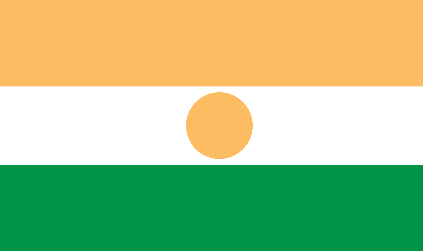 Tischfahne Niger – repräsentative Nationalflagge für den Innenbereich