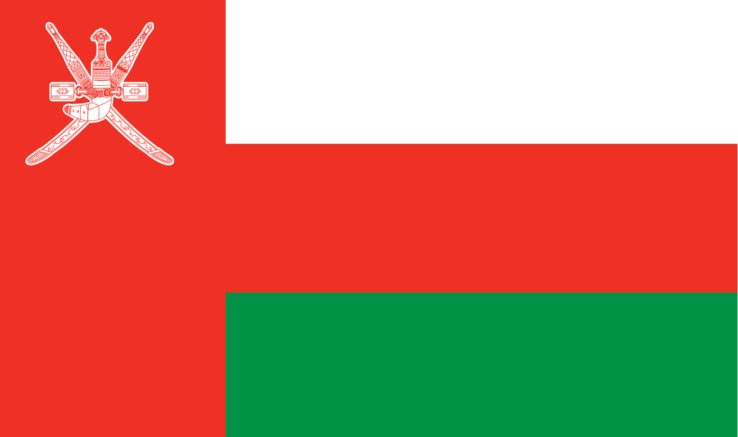 Tischfahne Oman – repräsentative Nationalflagge für den Innenbereich