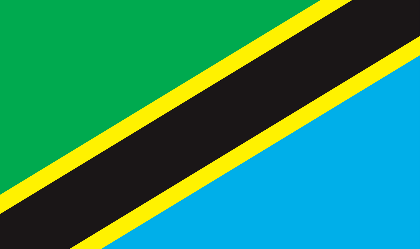 Tanzania table flag – representative national flag for indoor use