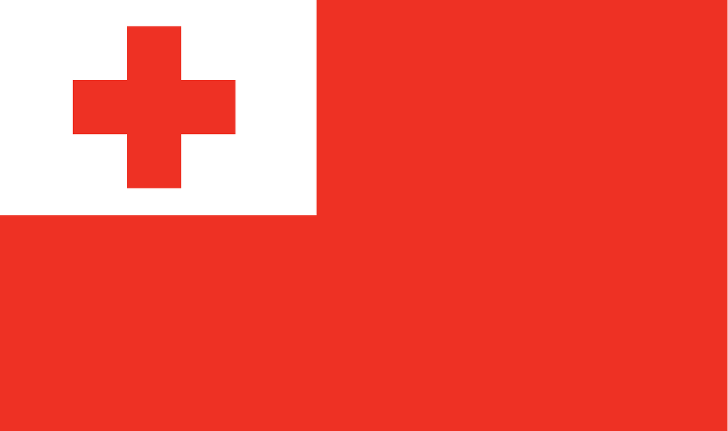 Tonga table flag – representative national flag for indoor use