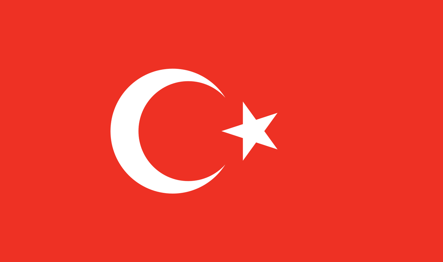 Table flag Türkiye – representative national flag for indoor use