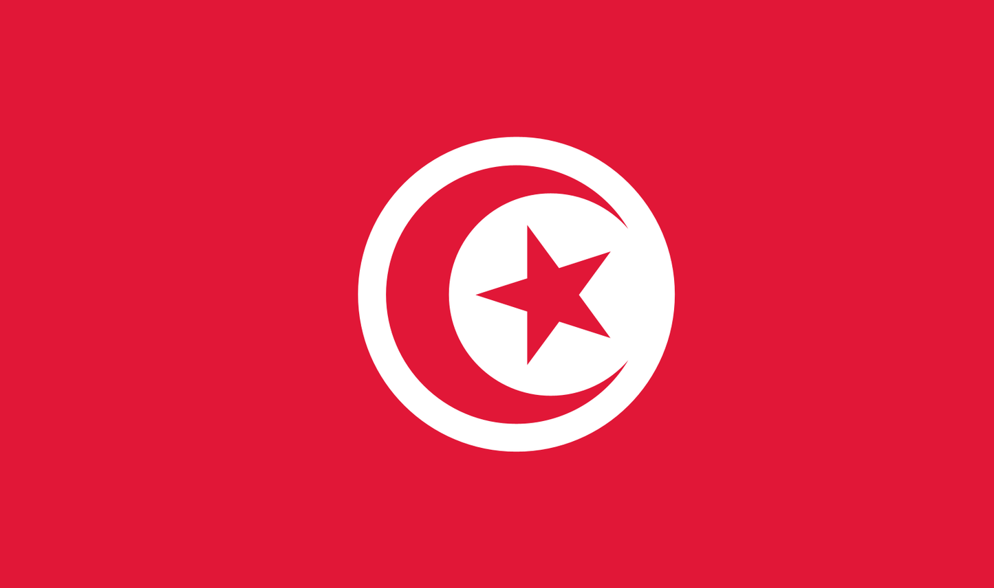 Table flag Tunisia – representative national flag for indoor use