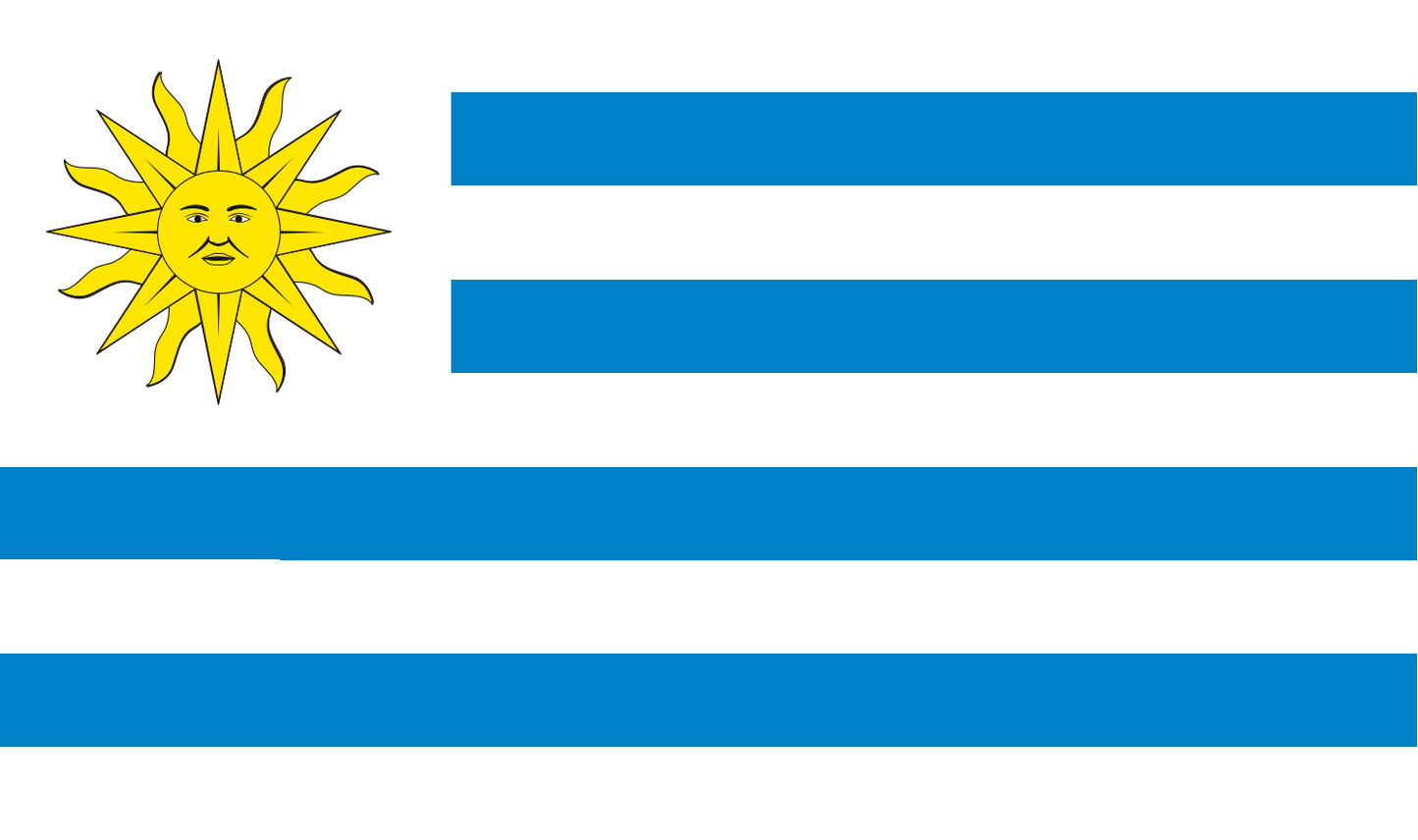 Uruguay table flag – representative national flag for indoor use