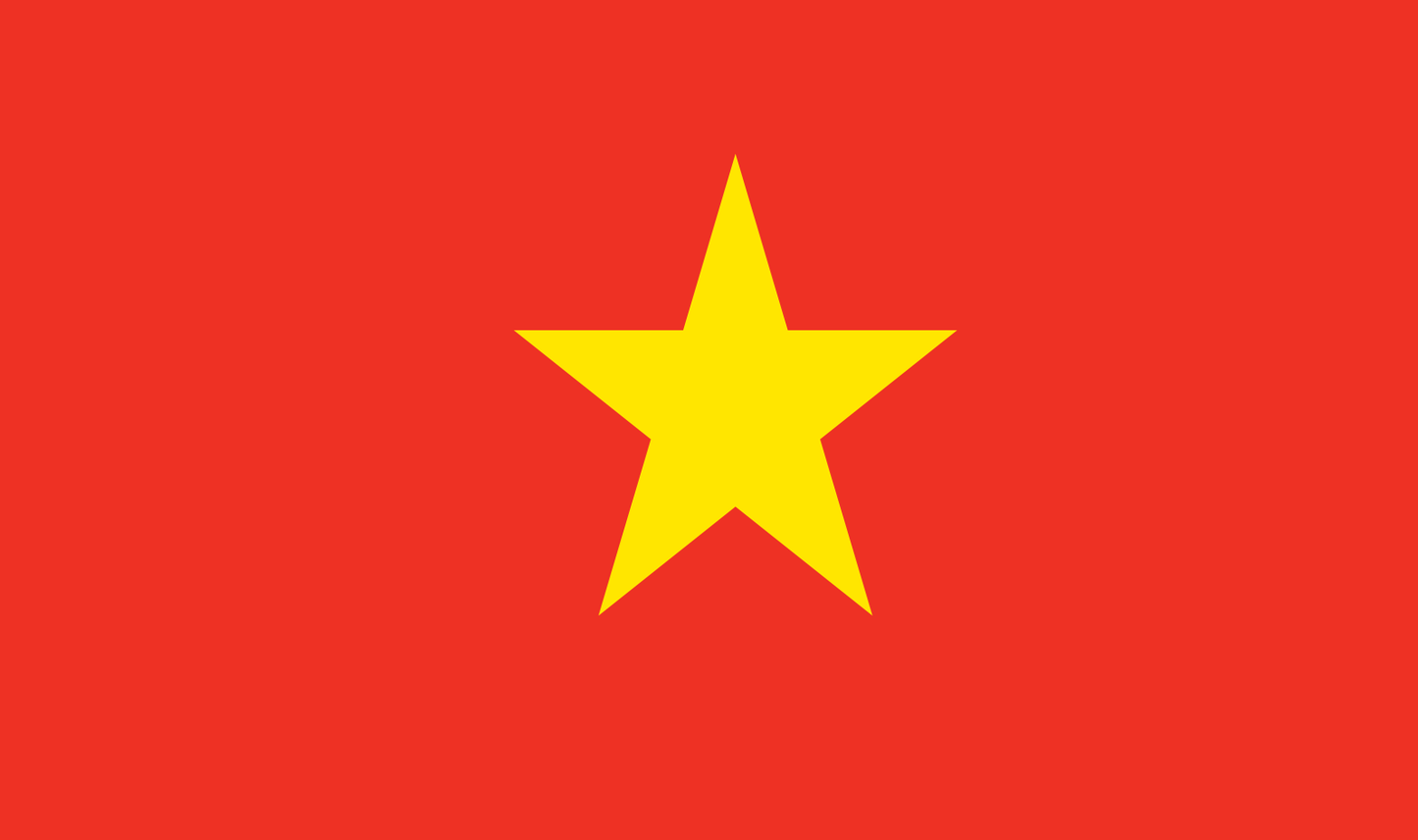 Table flag Vietnam – representative national flag for indoor use