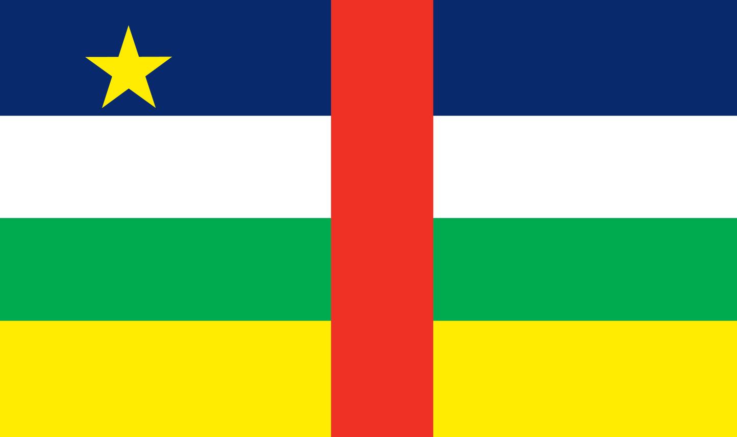 Table flag Central African Republic – representative national flag for indoor use