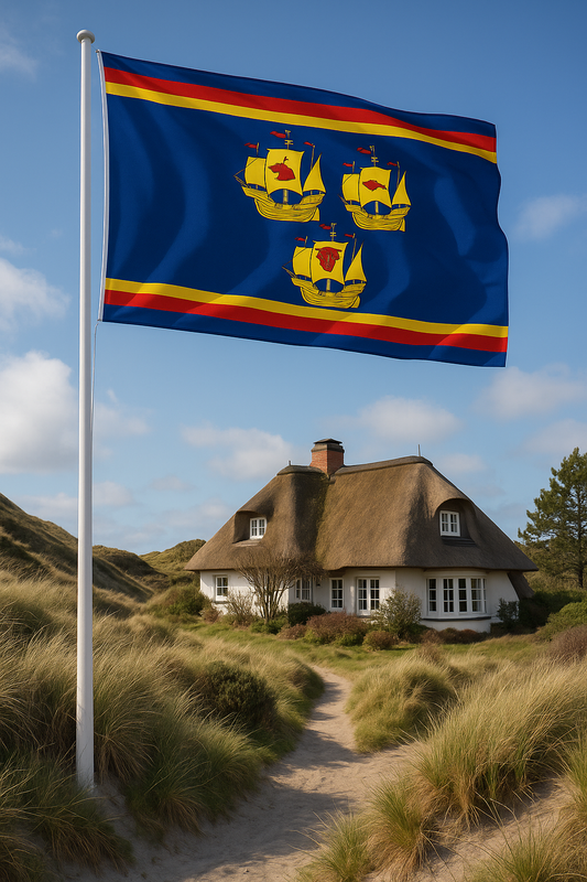 3 Koggen - Nordfrieslandflagge