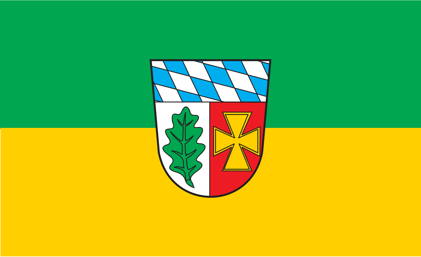 Aichach Friedberg Kreis Flagge Bayern