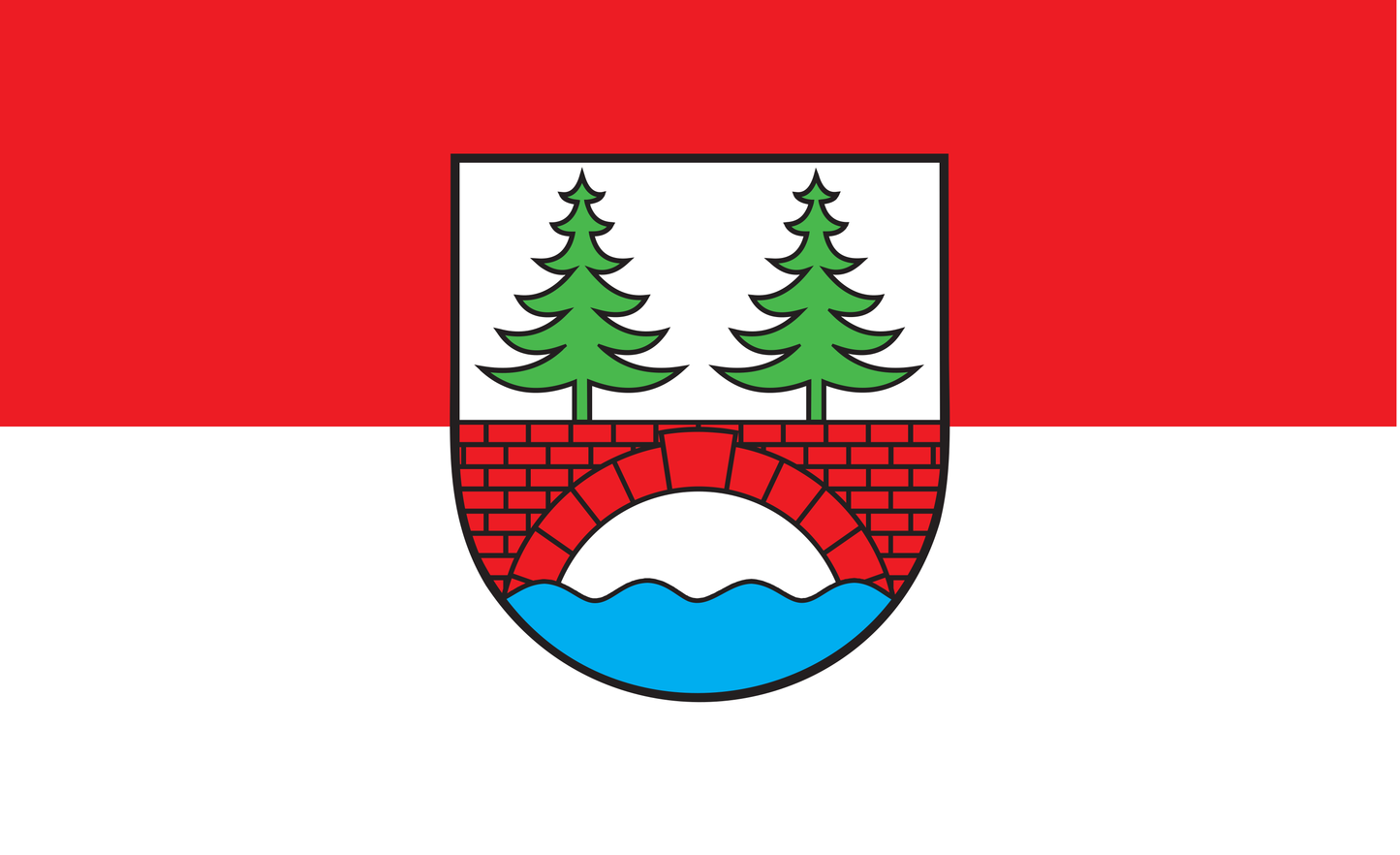 Albbruck Flagge Baden Württemberg