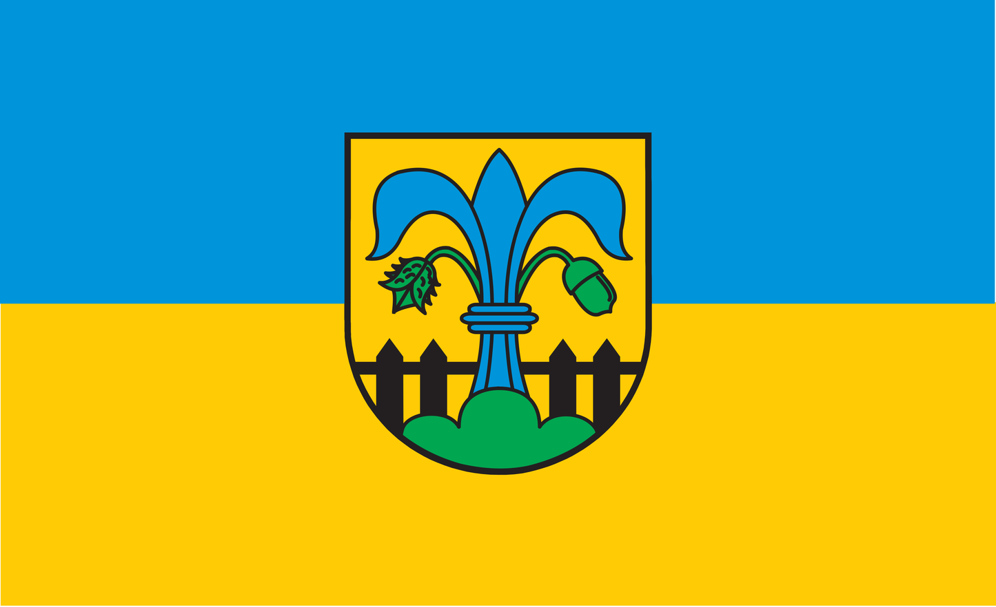 Alfdorf Flagge Baden Württemberg