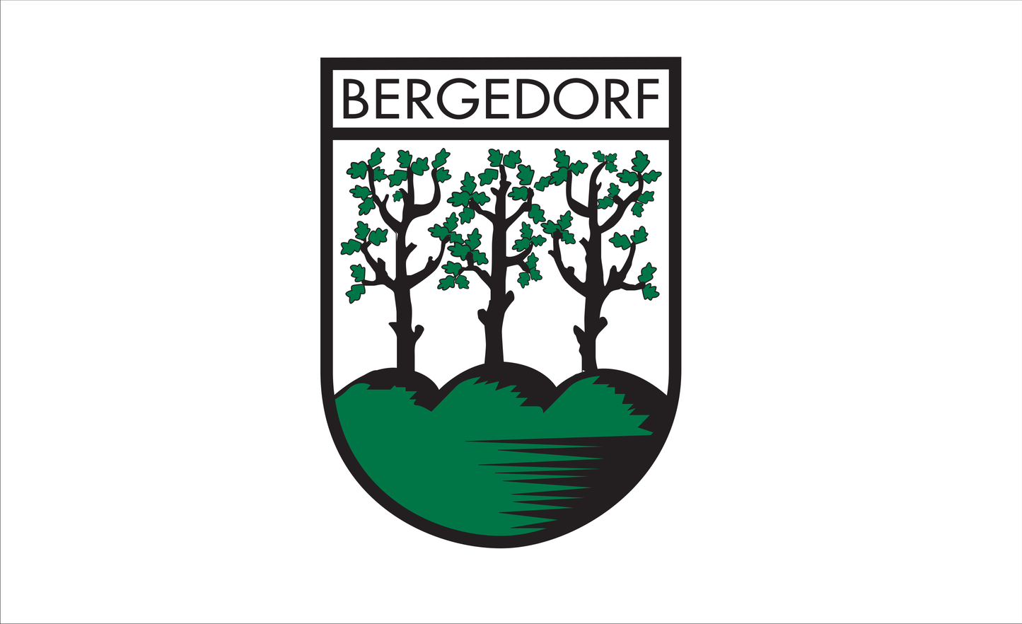 Bergedorfflagge, Hamburg, Gemeindeflaggenlagge