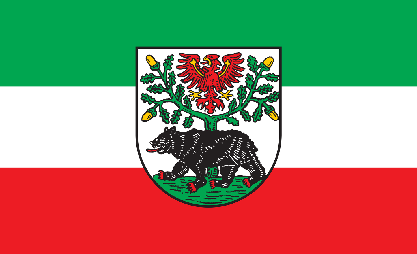 Bernau Flagge, Brandenburg