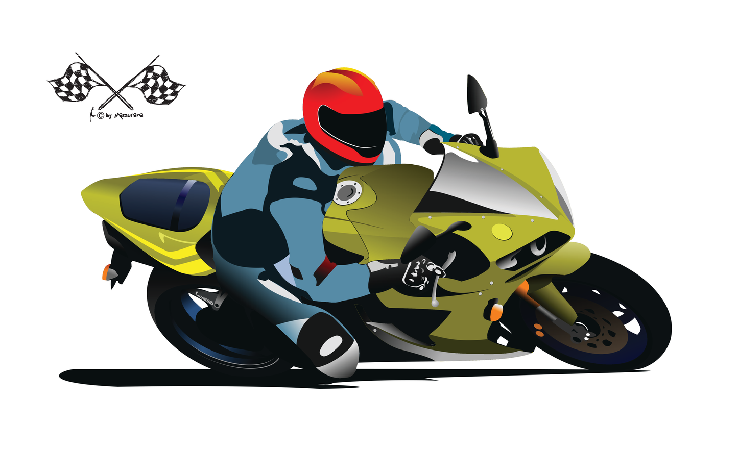 Bike Race 02 Flagge, Motorradflagge, Motorrad, Bikerflagge