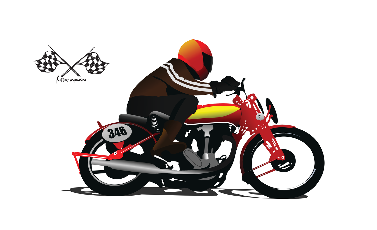 Bike Race 03 flag, motorcycle flag, motorbike, biker flag