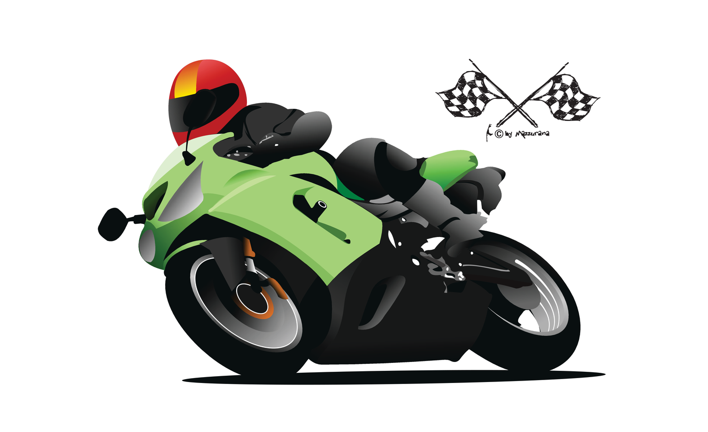 Bike Race 09 flag, motorcycle flag, motorbike, biker flag