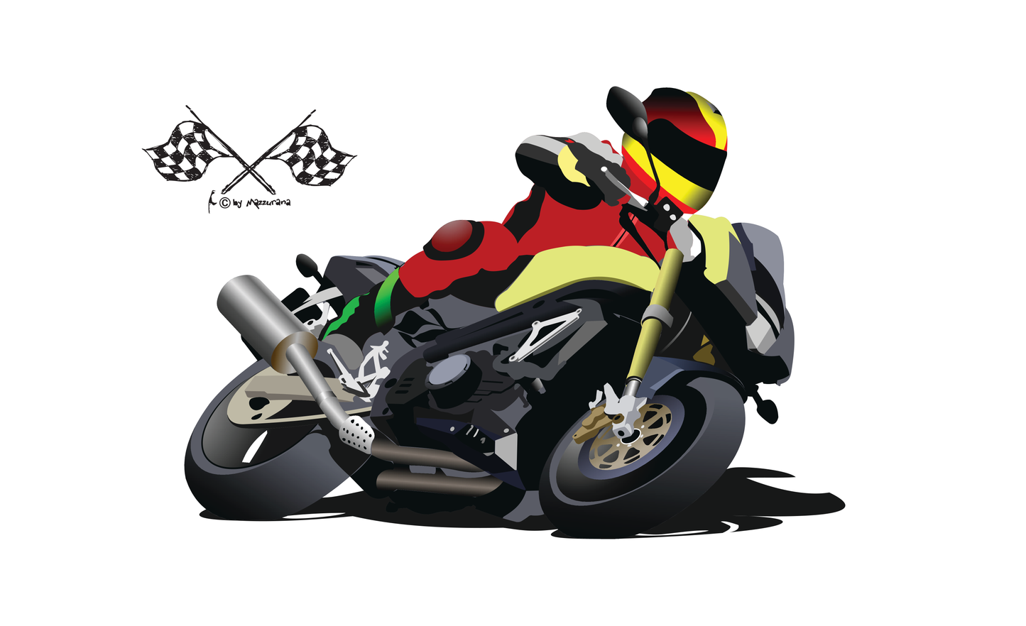 Bike Race 07 flag, motorcycle flag, motorbike, biker flag