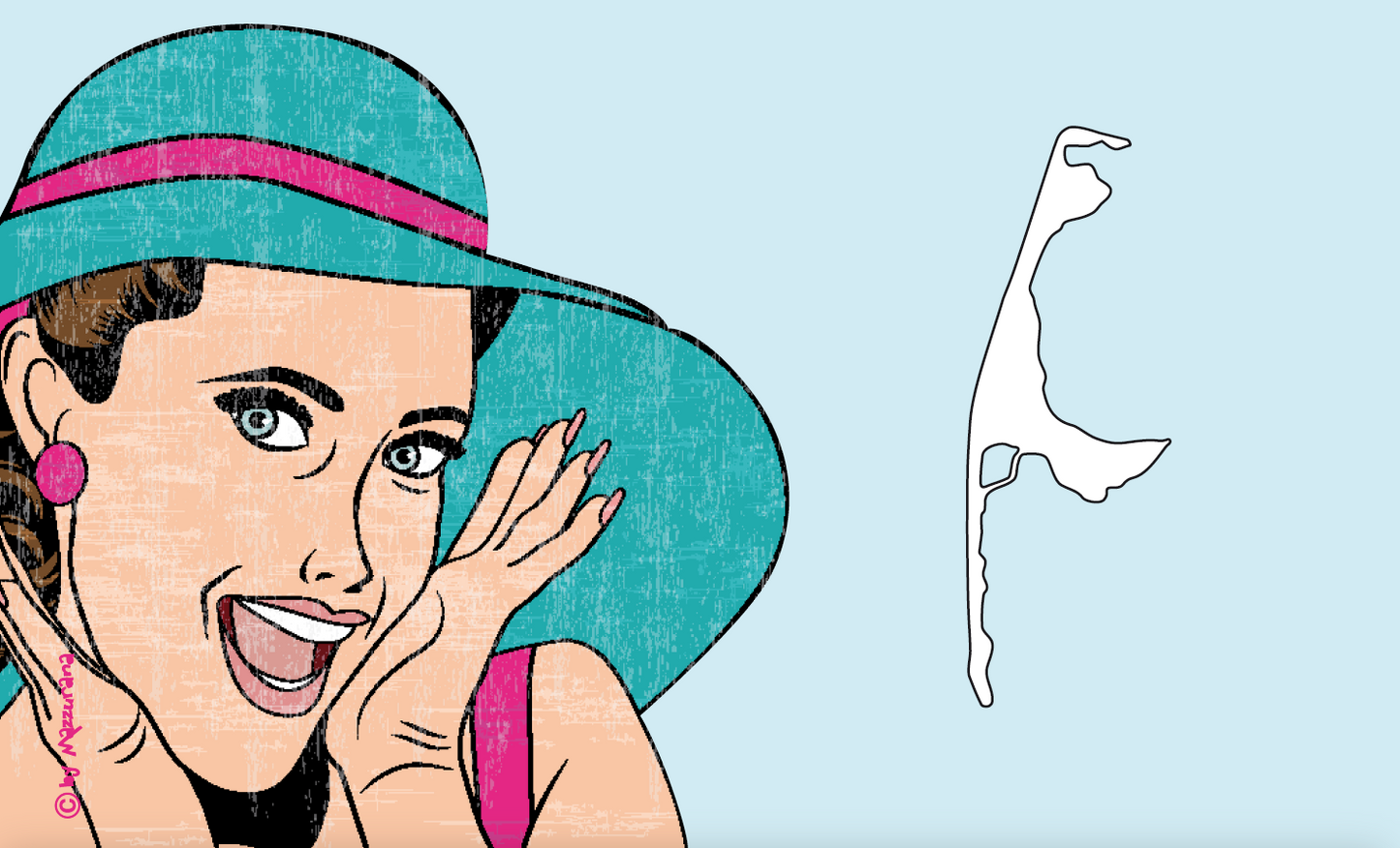 Sylt Lady Flagge – Retro-Charme trifft Inselflair