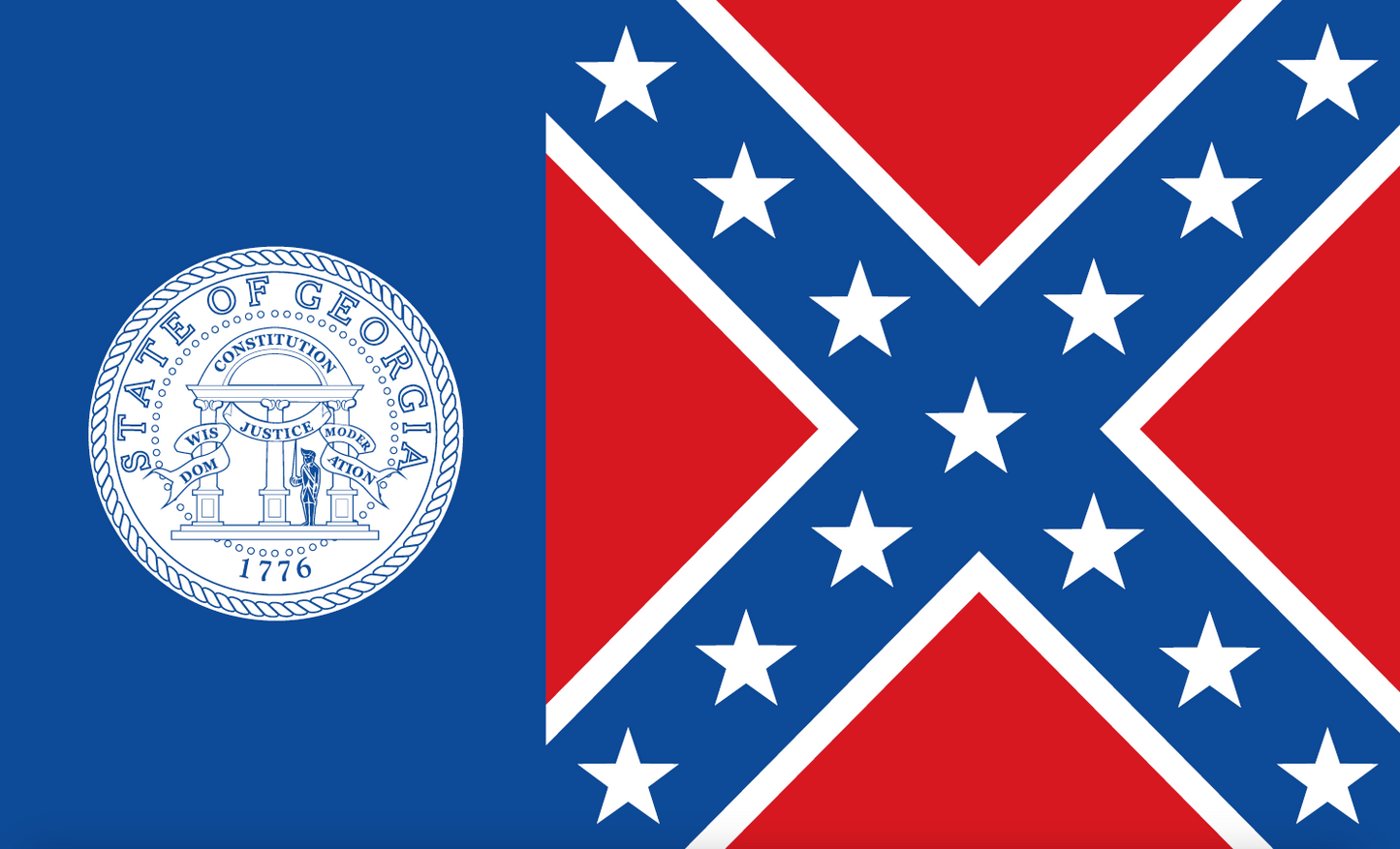 Georgia 1956flagge,USA, Nationalflaggen