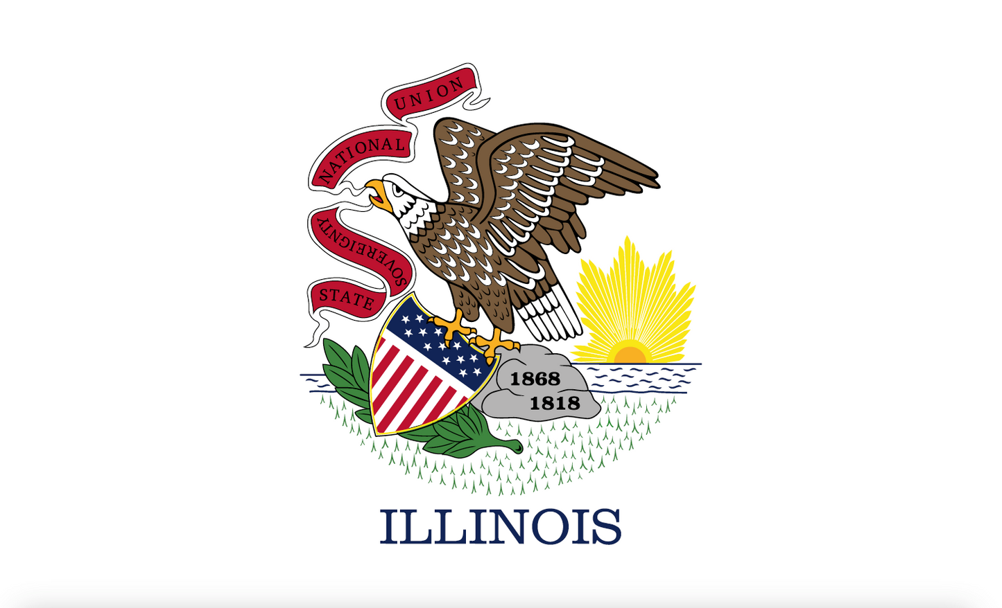 Illinoisflagge,USA, Nationalflaggen