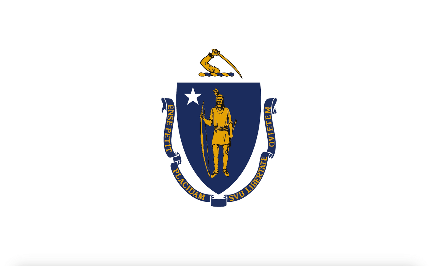 Massachusettsflagge,USA, Nationalflaggen