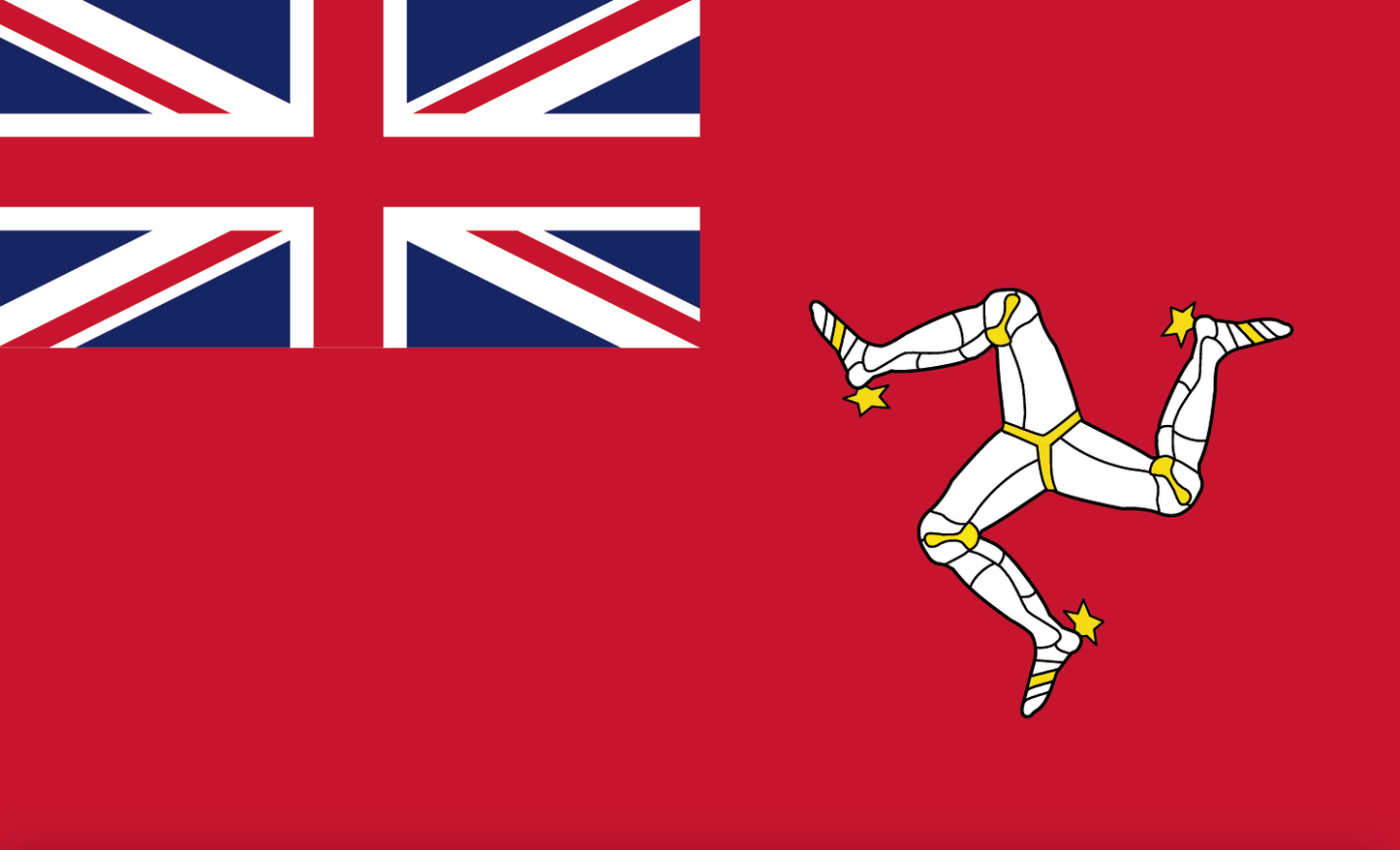 Isle of Man (Red Ensign) - Handelsflagge (Boots und Yachtflagge)