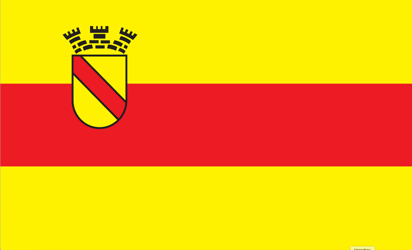 Badenflagge, Baden Württemberg