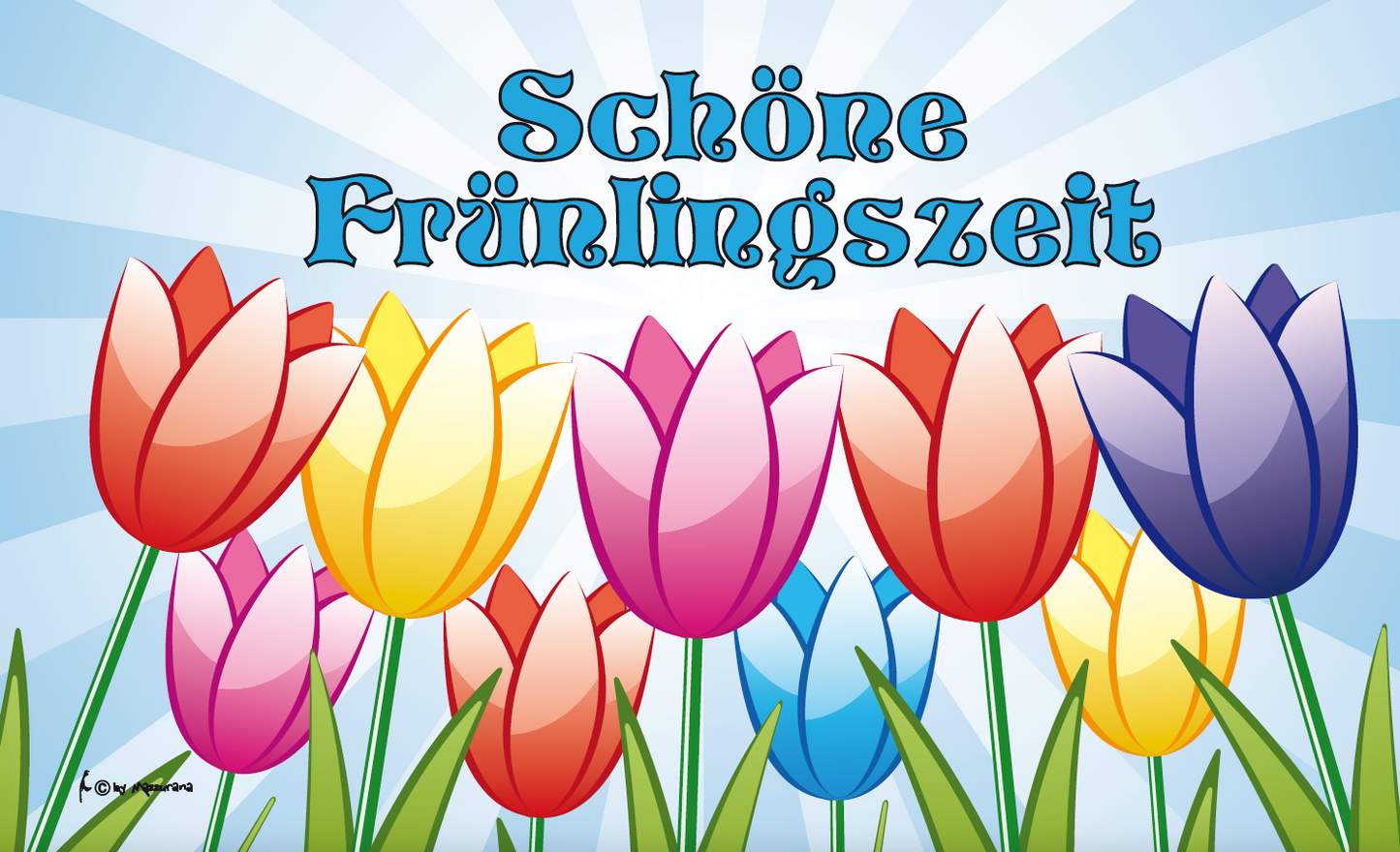 Drapeau de printemps, drapeau de Pâques